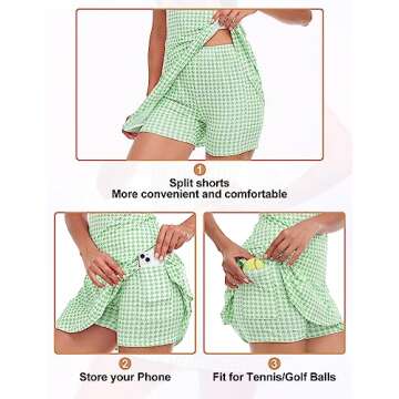 Viracy Tennis Dress with Shorts and Pockets for Women