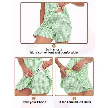 Viracy Tennis Dress with Shorts and Pockets for Women