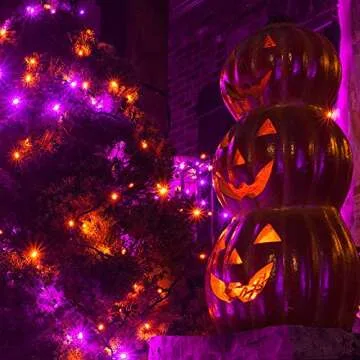 Dazzle Bright 200 LED Halloween Mini String Lights