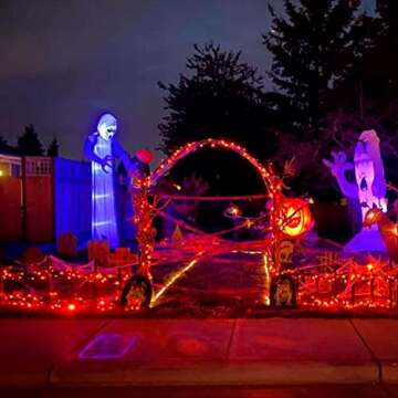 Dazzle Bright 200 LED Halloween Mini String Lights