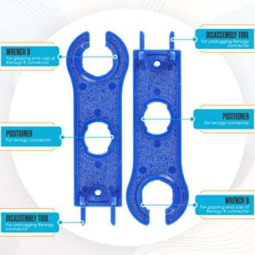 Houseables Solar Crimping Tool, Solar Crimper Tool Kit, Solar Connector Kit, 51 PCS, Solar Tools, Solar Install Kit, Solar Wire Connectors, Solar Panel Tools, Solar Cable Connectors, Solar Crimp Tool