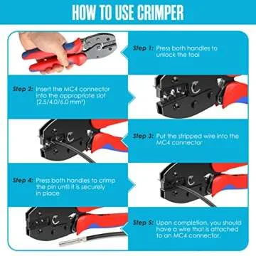 Houseables Solar Crimping Tool Kit for Easy Installations