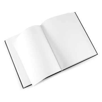 Pentalic - 11"x 14" Hardbound Sketchbook, 110 Sheets, Black