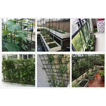 EcoStake Sturdy Steel Garden Stakes 3-Ft Plastic Coated Plant Stakes, 10 Packs for Climbing Plants