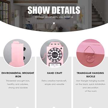 Antique Telephone Vintage Rotary Dial Home Decor