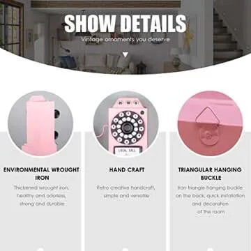 Antique Telephone Vintage Rotary Dial Home Decor