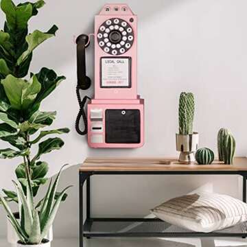 Antique Telephone Vintage Rotary Dial Home Decor