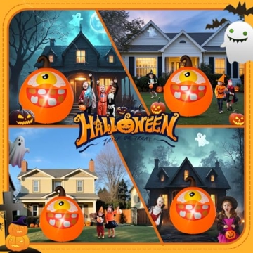 4 FT Halloween Inflatable Pumpkin Decorations for Outdoors