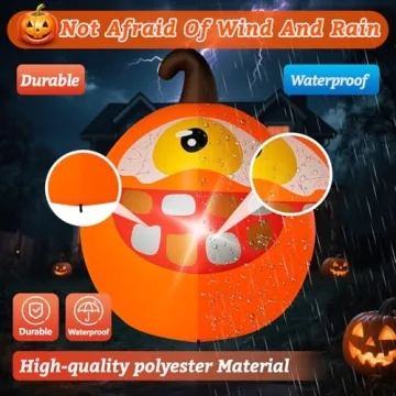 4 FT Halloween Inflatable Pumpkin Decorations for Outdoors