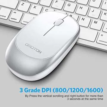 OMOTON Wireless Keyboard Mouse Combo for iPad