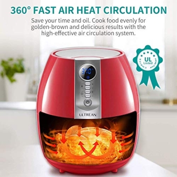 Ultrean Air Fryer – 4.2 Quart Oilless Cooker with LCD