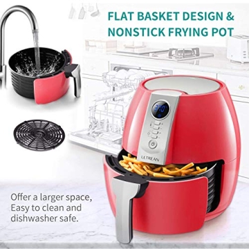 Ultrean Air Fryer – 4.2 Quart Oilless Cooker with LCD