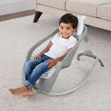 Ingenuity Plush Baby Rocker with Vibrations & Comfort