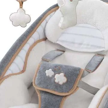Ingenuity Plush Baby Rocker with Vibrations & Comfort