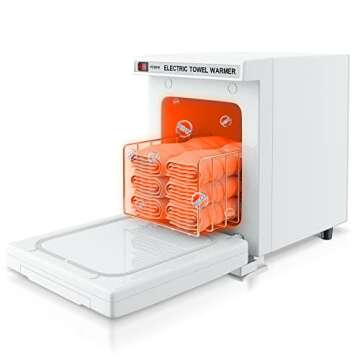 StateRiver Towel Warmer Cabinet, 5L Hot Bath Towel Warmer Heating Use for Facial Spa, Hair Beauty, S...