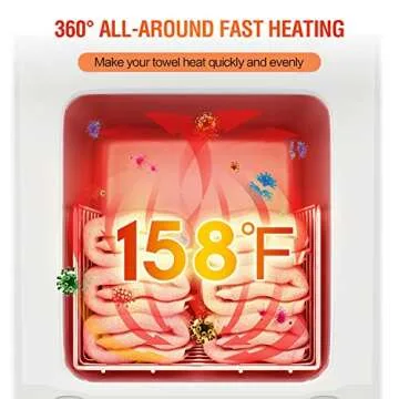 StateRiver Towel Warmer Cabinet, 5L Hot Bath Towel Warmer Heating Use for Facial Spa, Hair Beauty, Salon Equipment and Home