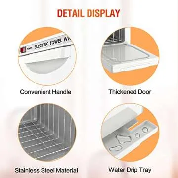 StateRiver Towel Warmer Cabinet, 5L Hot Bath Towel Warmer Heating Use for Facial Spa, Hair Beauty, Salon Equipment and Home