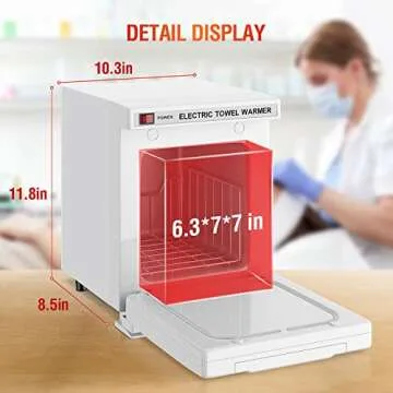 StateRiver Towel Warmer Cabinet, 5L Hot Bath Towel Warmer Heating Use for Facial Spa, Hair Beauty, Salon Equipment and Home
