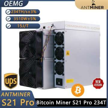 Bitmain Antminer S21 Pro 234T 3510W Bitcoin Miner