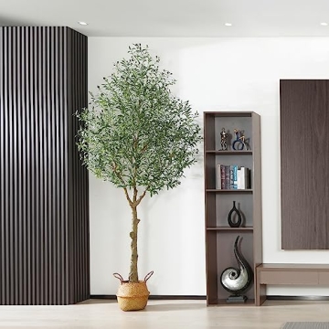 MOSADE 10ft Artificial Olive Tree Realistic Indoor Decor