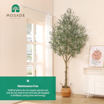 MOSADE 10ft Artificial Olive Tree Realistic Indoor Decor