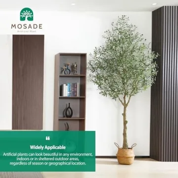 MOSADE 10ft Artificial Olive Tree Realistic Indoor Decor