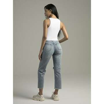 Colorfulkoala Women's Tank Tops Body Contour Sleeveless Crop Double Lined Yoga Shirts (M, White)