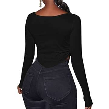 Stylish Asymmetrical Hem Crop Top for Women