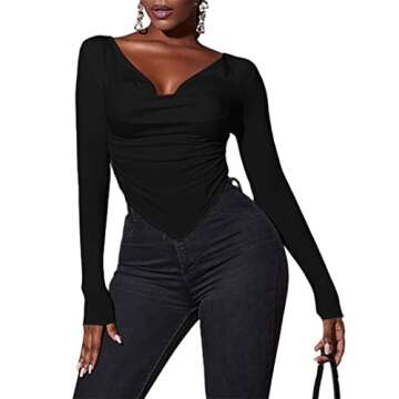 Stylish Asymmetrical Hem Crop Top for Women