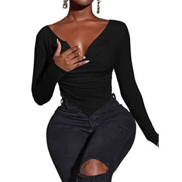 Stylish Asymmetrical Hem Crop Top for Women