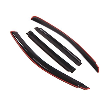 Tuningpros Window Visor Compatible with 2004-2008 Chrysler Pacifica, DGWV2-093i in-Channel Deflector...
