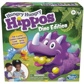 Hasbro Hungry Hungry Hippos Dino Edition Board Game for Kids