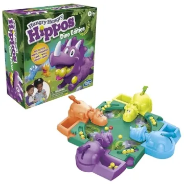 Hasbro Hungry Hungry Hippos Dino Edition Board Game for Kids