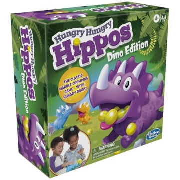 Hasbro Hungry Hungry Hippos Dino Edition Board Game for Kids