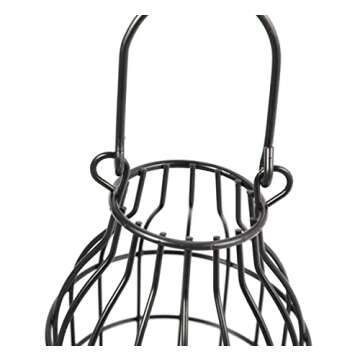 Wire Metal Cloche Set of 2, Decorative Candle Holder Cage Lanterns for Table and Farmhouse Decor