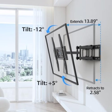 USX Star Full Motion TV Wall Mount for 32-70 Inch TVs