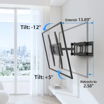 USX Star Full Motion TV Wall Mount for 32-70 Inch TVs