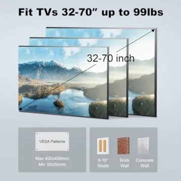 USX Star Full Motion TV Wall Mount for 32-70 Inch TVs