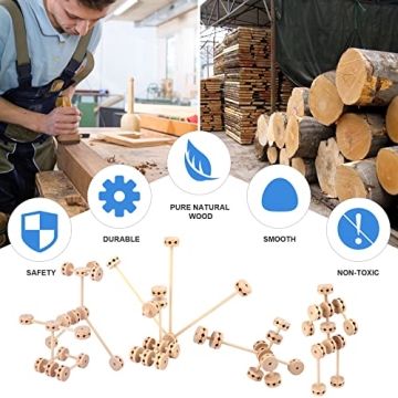 WODI Wooden Blocks Splicing - 120pcs Educational Toy Set