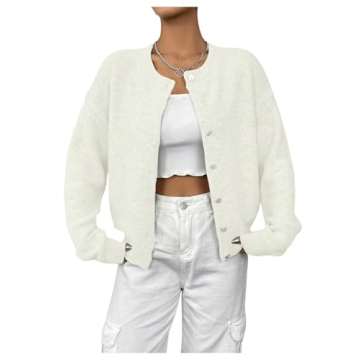 GORGLITTER Women's Button Up Knit Cardigan for 2024