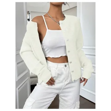 GORGLITTER Women's Button Up Knit Cardigan for 2024