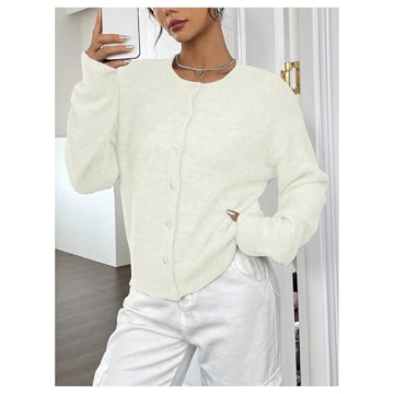 GORGLITTER Women's Button Up Knit Cardigan for 2024