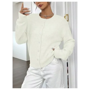 GORGLITTER Women's Button Up Knit Cardigan for 2024