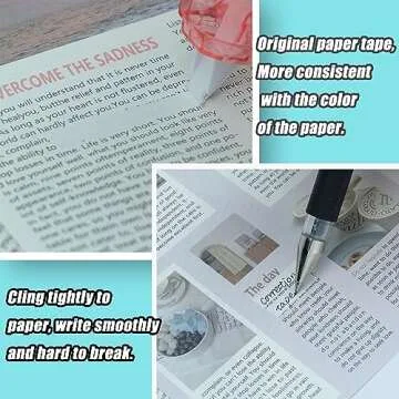 Jovanssen White Out, Correction Tape,19.69 Feet Pack White out Tape- 12 White Out Correction Tape, Whiteout tape for School And Office.