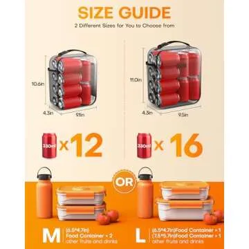 HOTOR Insulated Lunch Bag - Large Capacity & Stylish