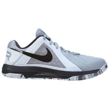 Nike Men's Air Mavin Low Basketball Shoe, Athletic, Grey/Black/White, 10.5 US M