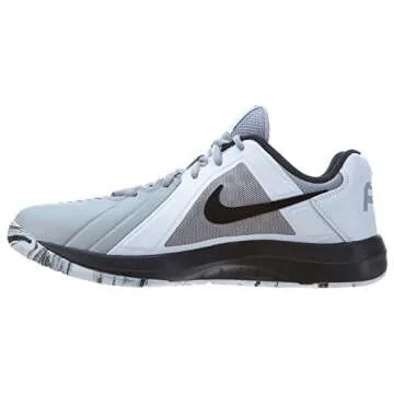 Nike Men's Air Mavin Low Basketball Shoe, Athletic, Grey/Black/White, 10.5 US M