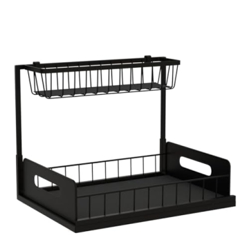 Zyerch Metal Pull Out Under Sink Organizer for Home