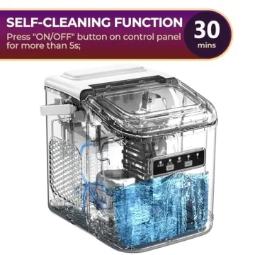 Efficient R.W.FLAME Countertop Ice Maker for Home Use