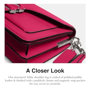 Coach Quilted Tabby Shoulder Bag 26 Dragonfruit for Women